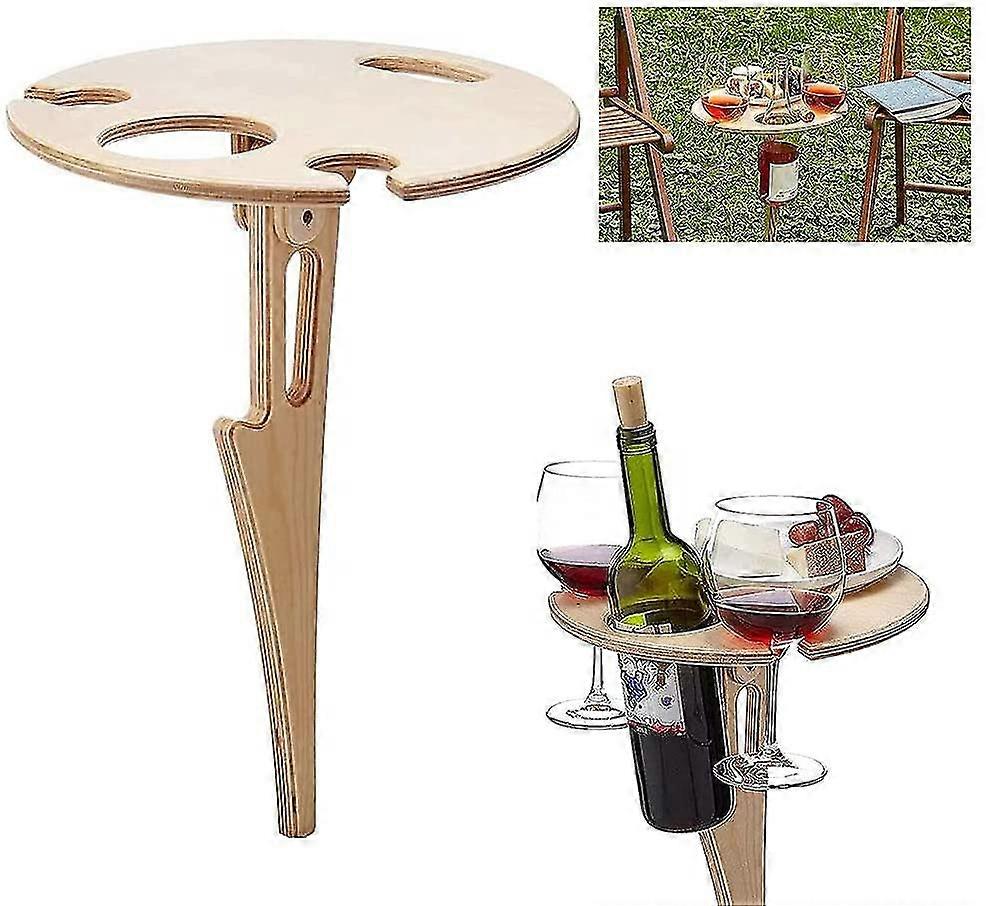 Folding Table For Outdoor Use, Made Of Wood, Picnic Table