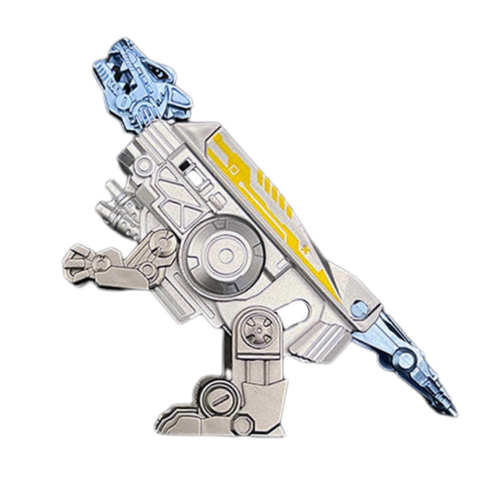 Deformation Animal Spinner Fidget Toy Portable Stress Relief Fingertip Mechanical Gyro Robot Wolf Dinosaur Leopard Spinning Top Toy Kids Birthday Gift
