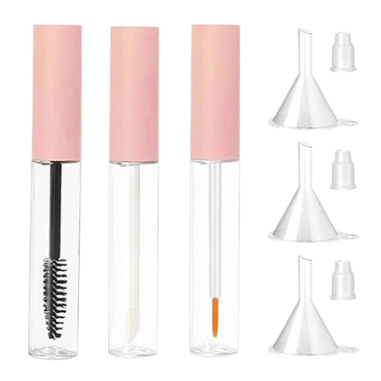10ml Empty Mascara Tube Set Leak-proof Travel Bottles DIY Dispensing Bottles with Funnel And Washer for Lip Gloss Mascara False Eyelashes Glue