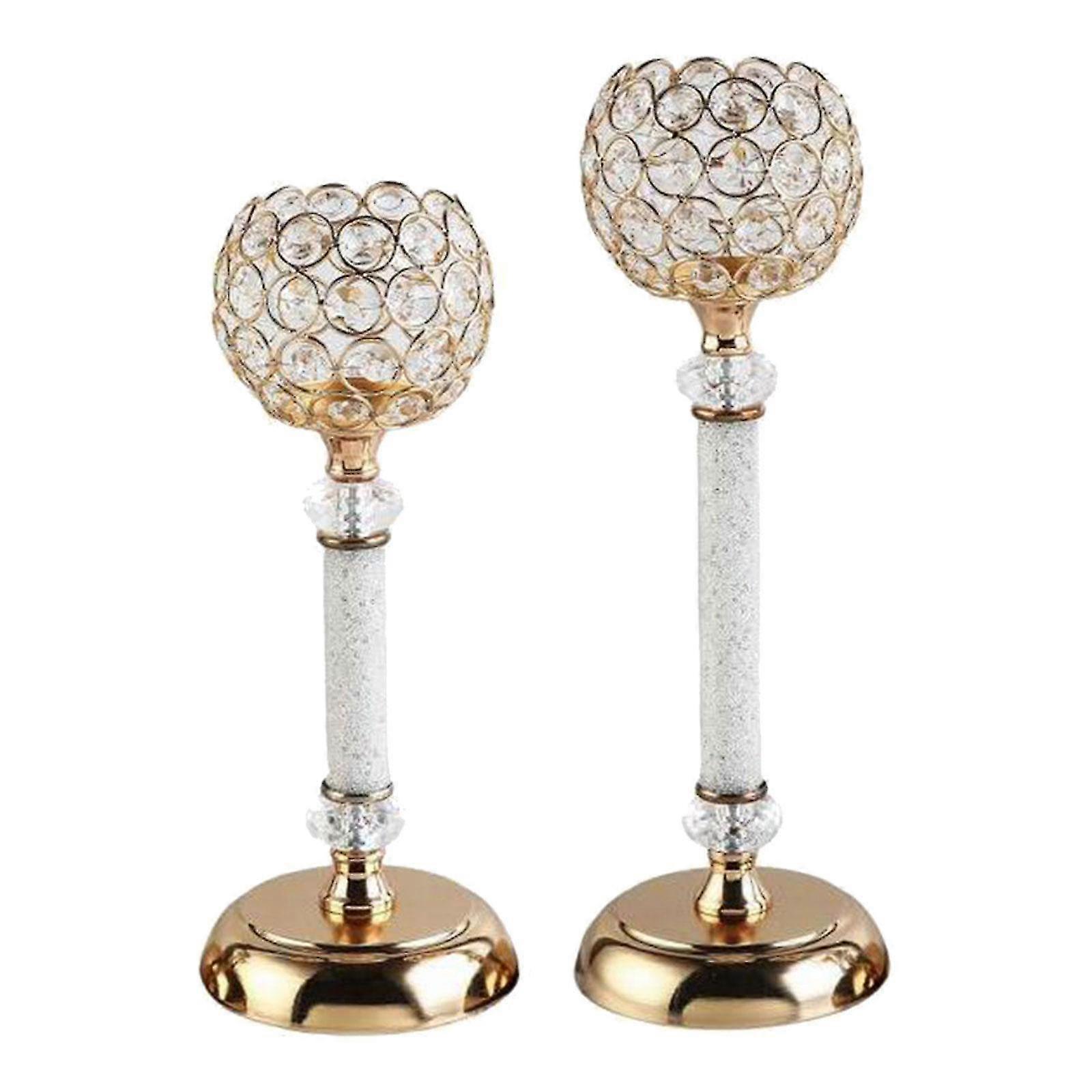 2x Candle Holders Candlestick Tealight Holder Stand Centerpiece Large Medium