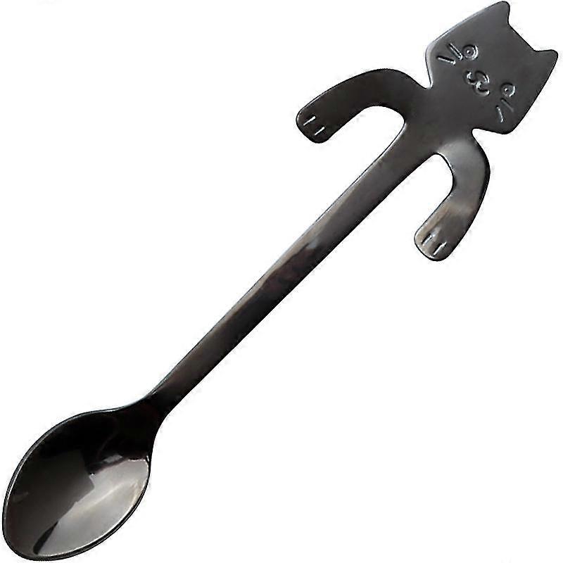 Barsinfi Stainless Steel Coffee Spoon (black) (1pcs)