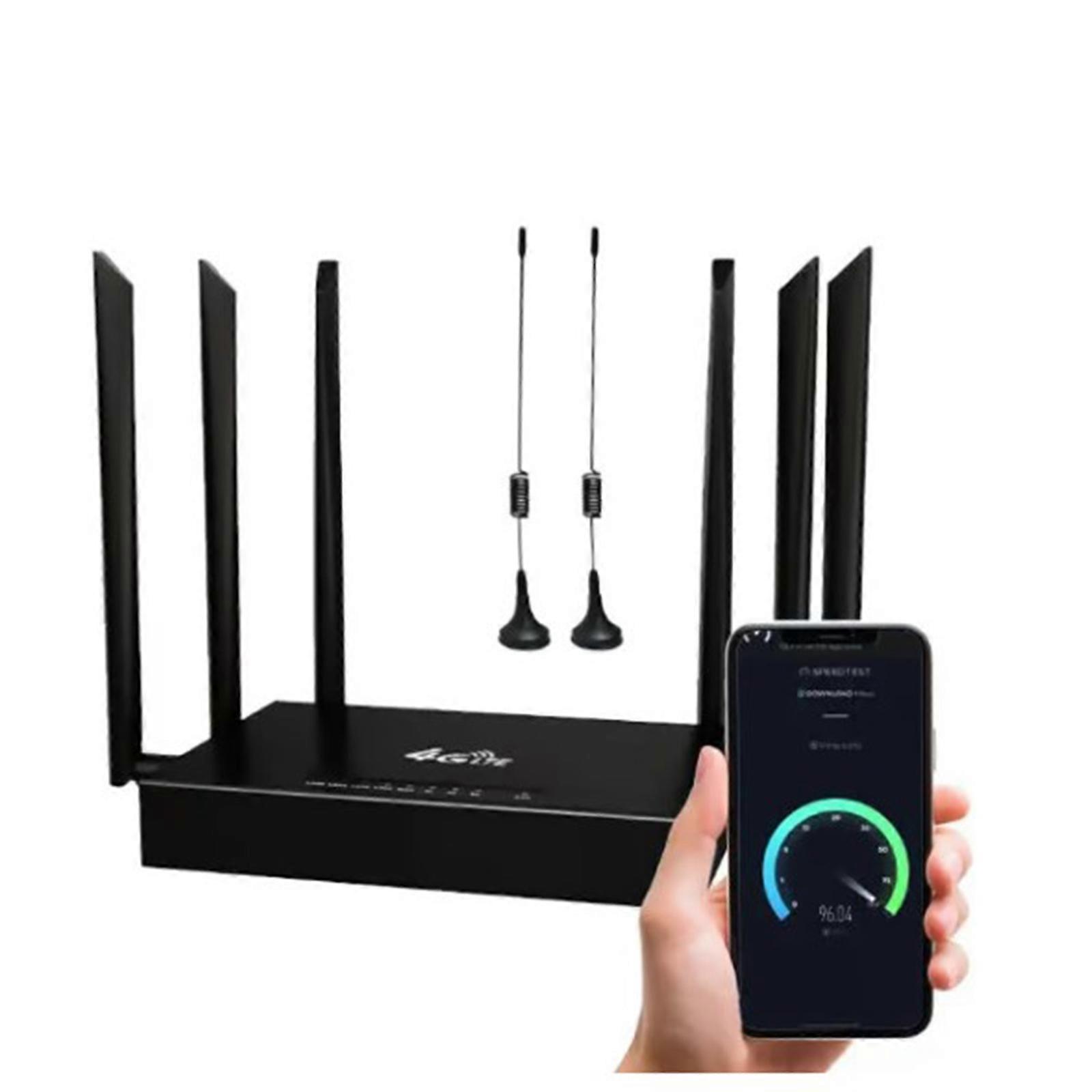 Wifi Router - 300 Meter Abdeckung - Schwarz