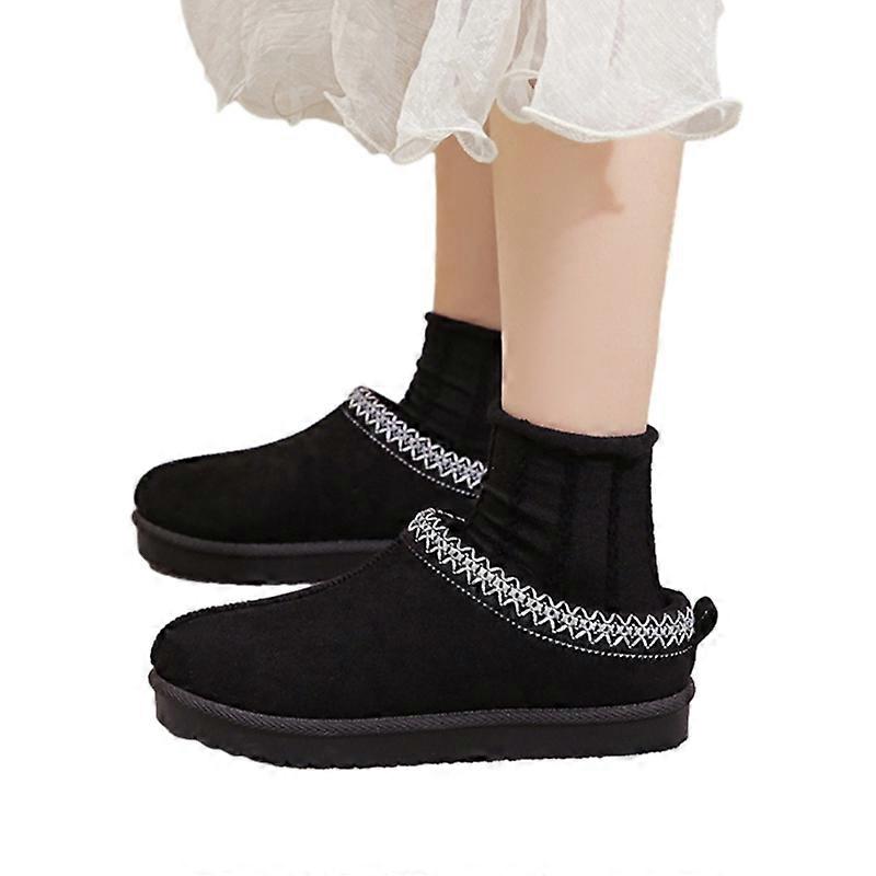السيدات الشتاء النعال الأحذية أفخم اصطف قصيرة الكاحل أحذية المنزل