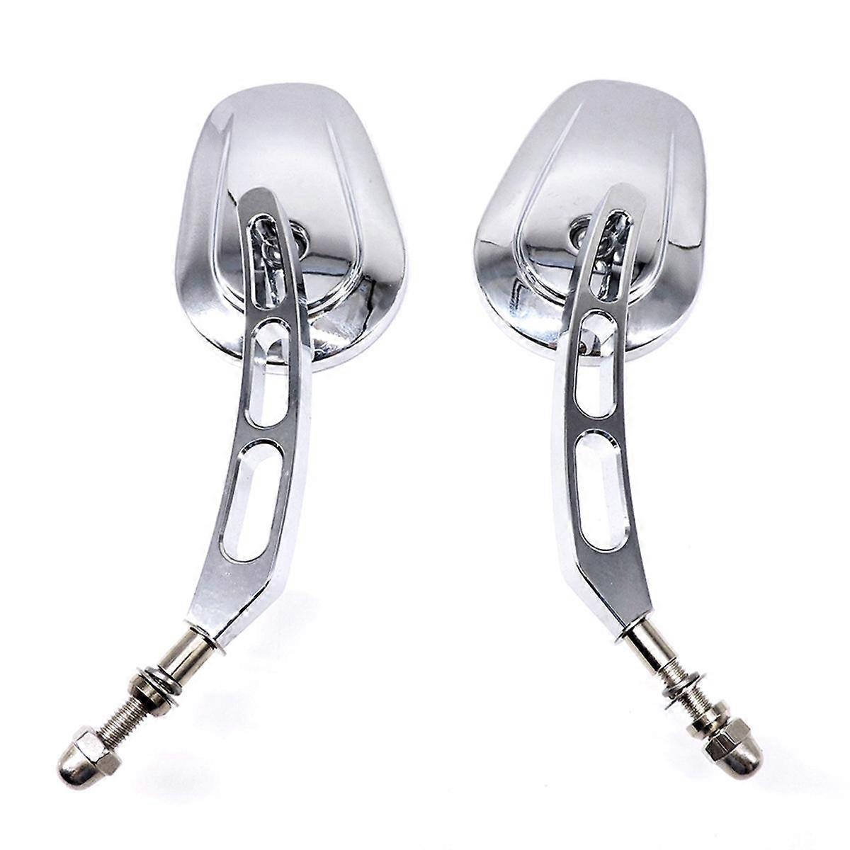 Handlebar Mount Mirrors for Dyna Glide Road Glide 1200 883 Rearview Mirrors, Chrome
