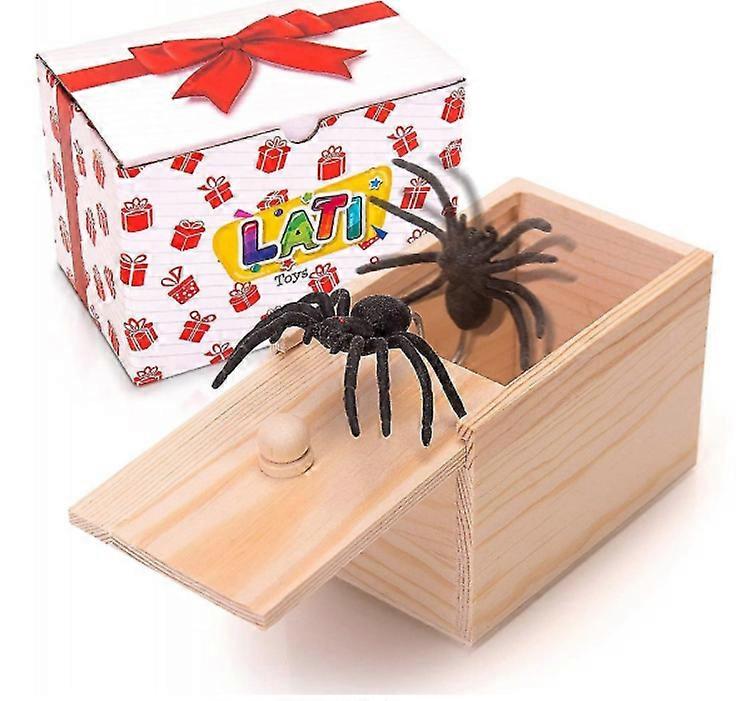 Barneleker Tricky Scary Box Tre Prank Spider Bug Leker