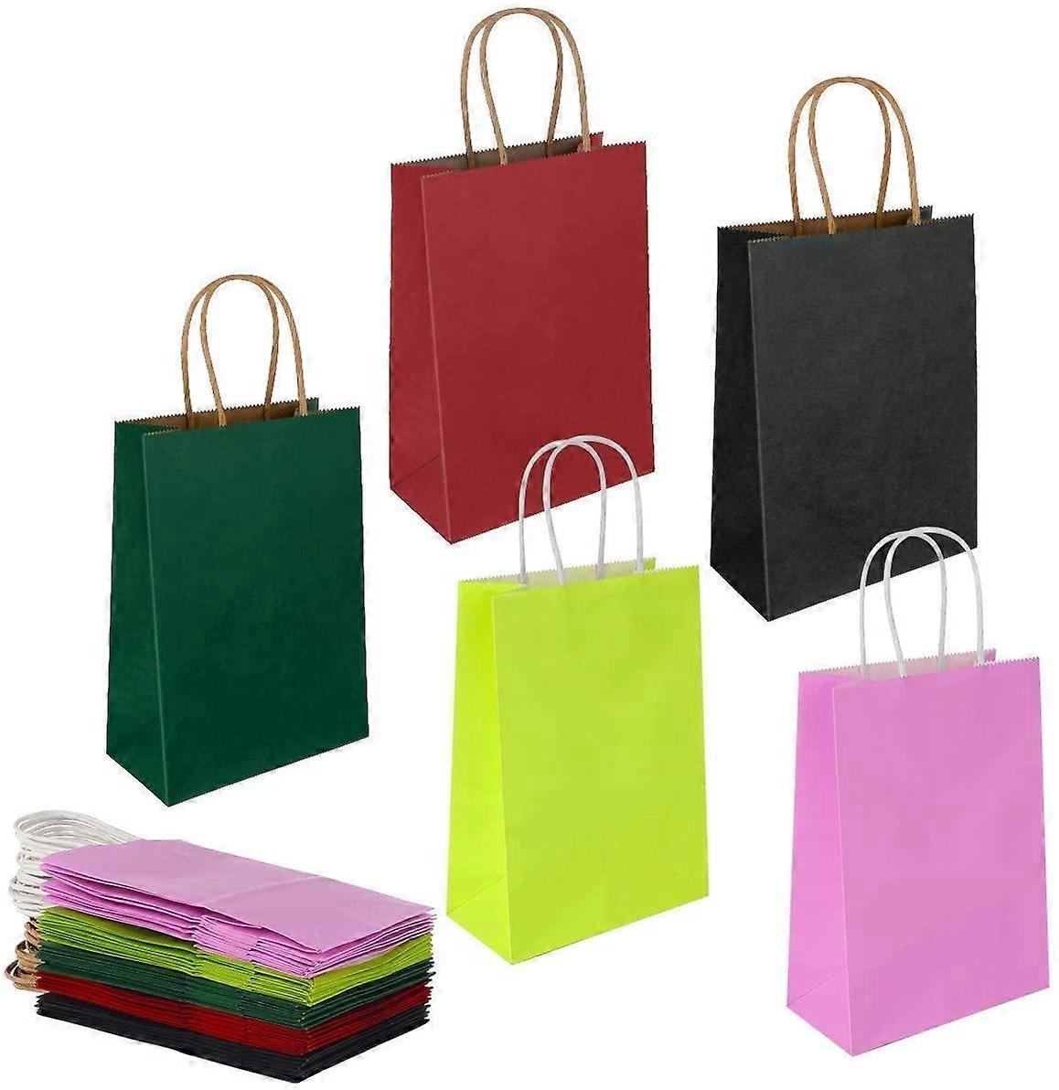 20pcs Paper Bags with Handles,Thicken Gift Bagfor Party Wedding Favor