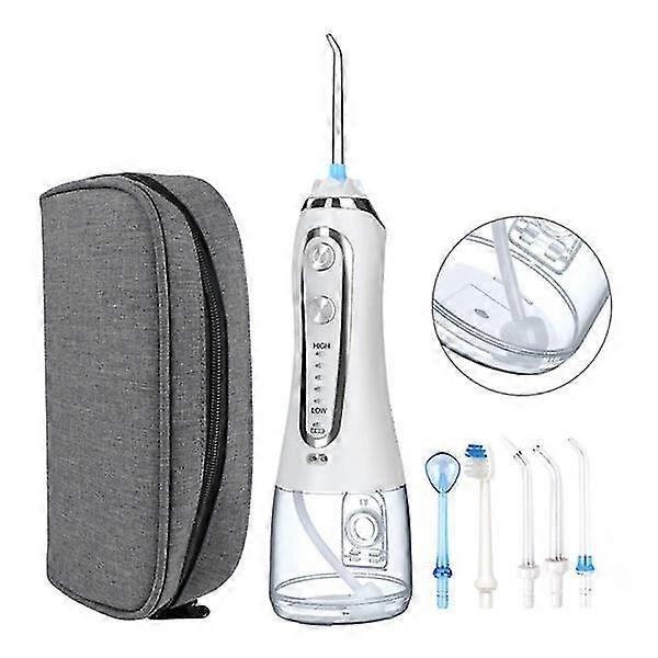 5 Modes Portable Oral Irrigator 300ml Imperméable à l’eau dentaire Flosser Jet