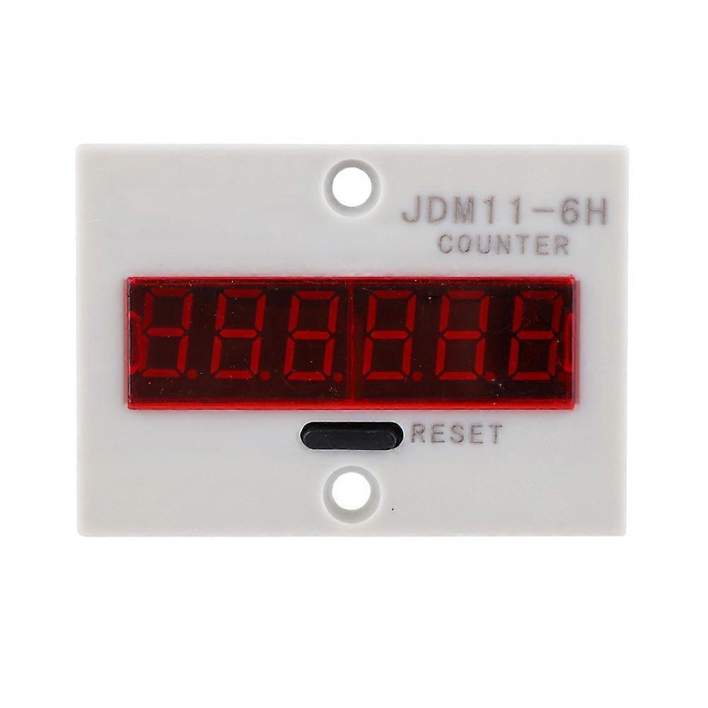 Electronic Counter 6 Digits LED Display Relay Count Transducer