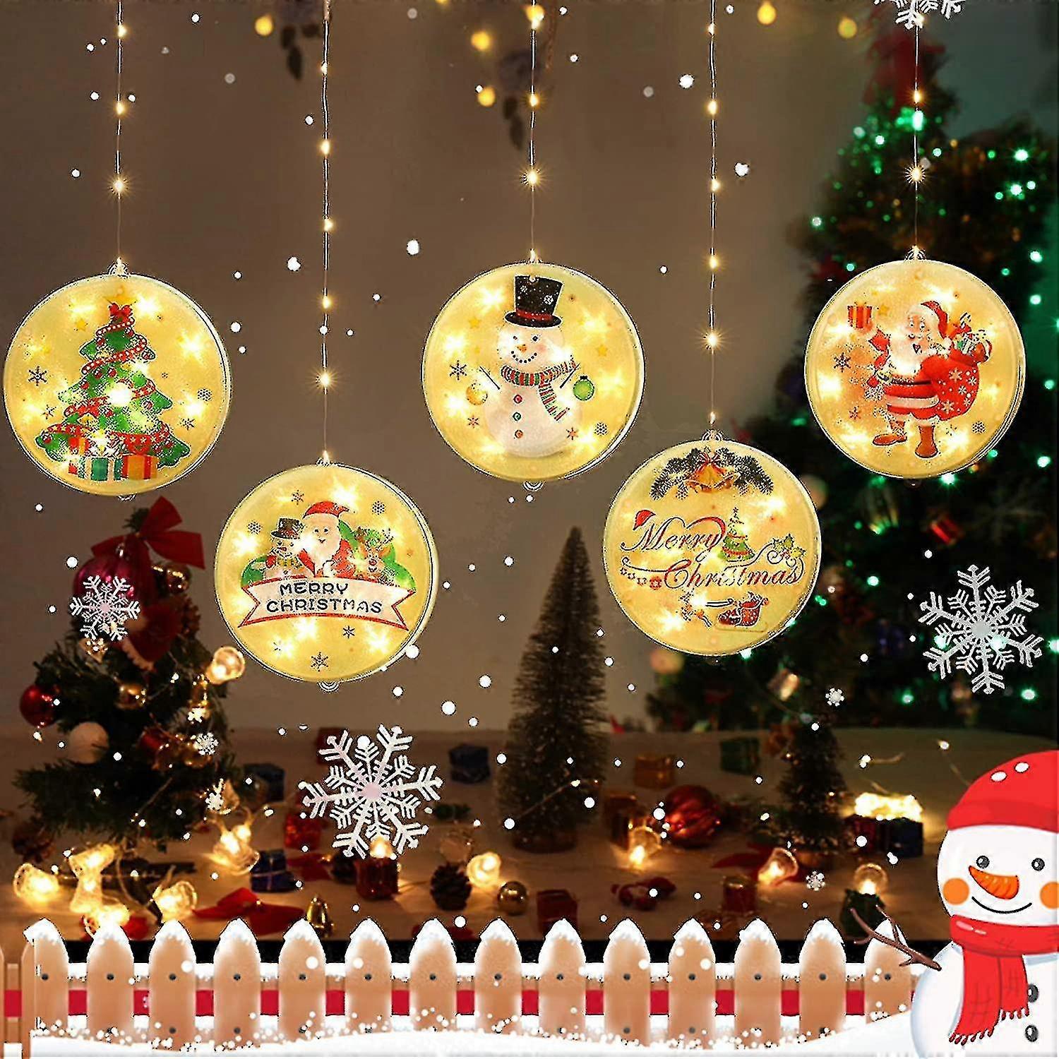 クリスマスストリングライトは、屋内窓の壁のドアのベッドルーム屋外通路歩道パティオデコレーションのためのUSB付き3Dライトを吊るす装飾的なノベルティを導いた