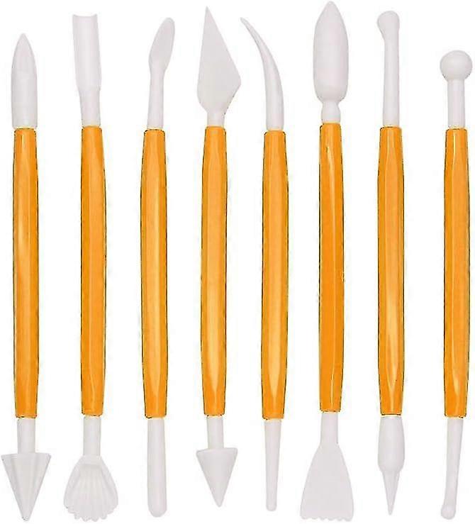 8 Pieces Cake Modeling Tools, Fondant Sculpture Modeling Tools, Cake Modeling Decorating Tool Suitable