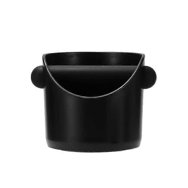 1pc Mini Absorbent Espresso Knock Box Household Straight Mouth ABS Plastic Coffee Knocking Slag Bucket Semi-automatic Coffee Machine Powder Slag Bucke