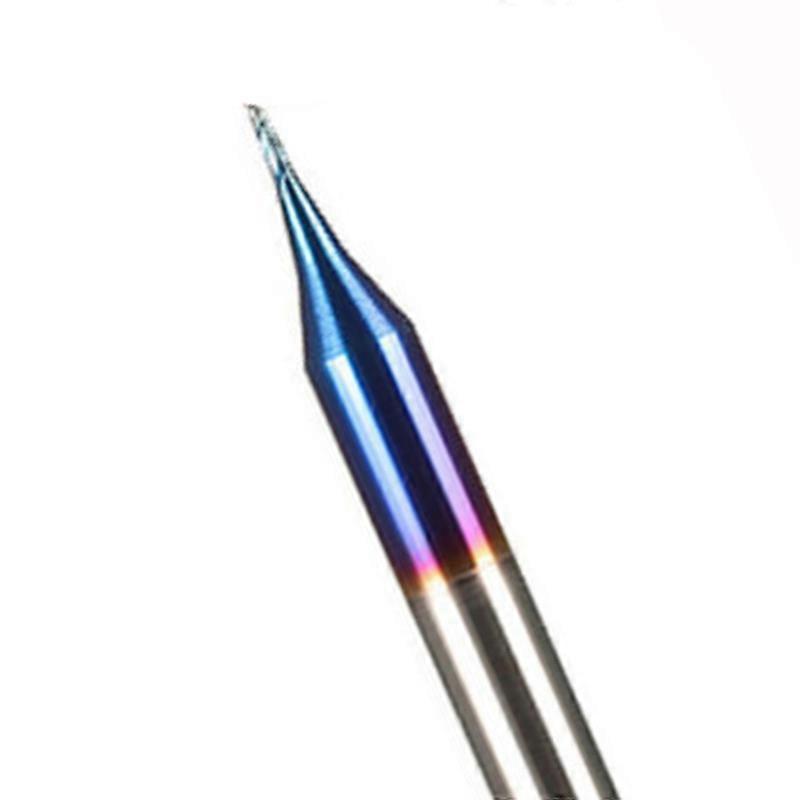 End Mill HRC65 Two Flute Tungsten Solid Carbide Flat Milling Cutter Spiral Bit