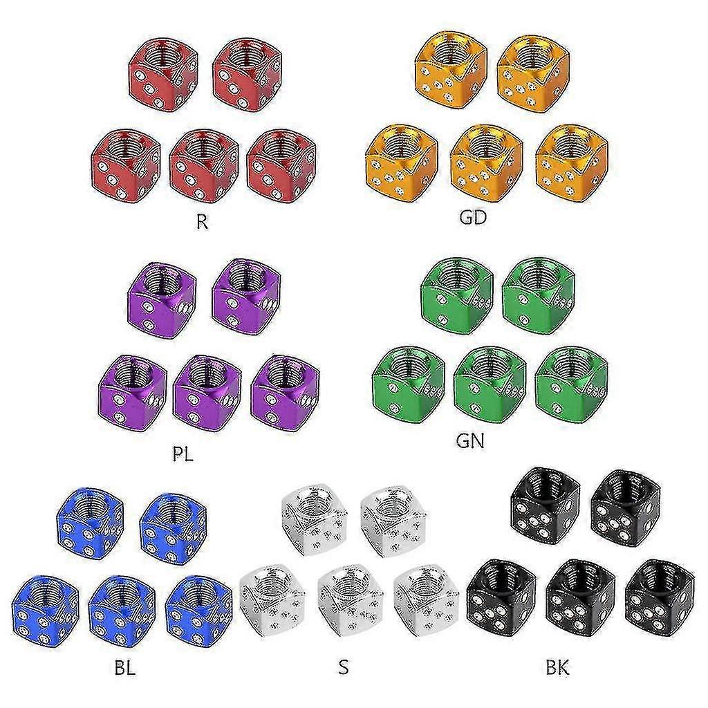 5 Pcs משאית רכב Motocycle צורת קוביות קרירות גלגל שסתום צמיג מכסה כיסוי גזע