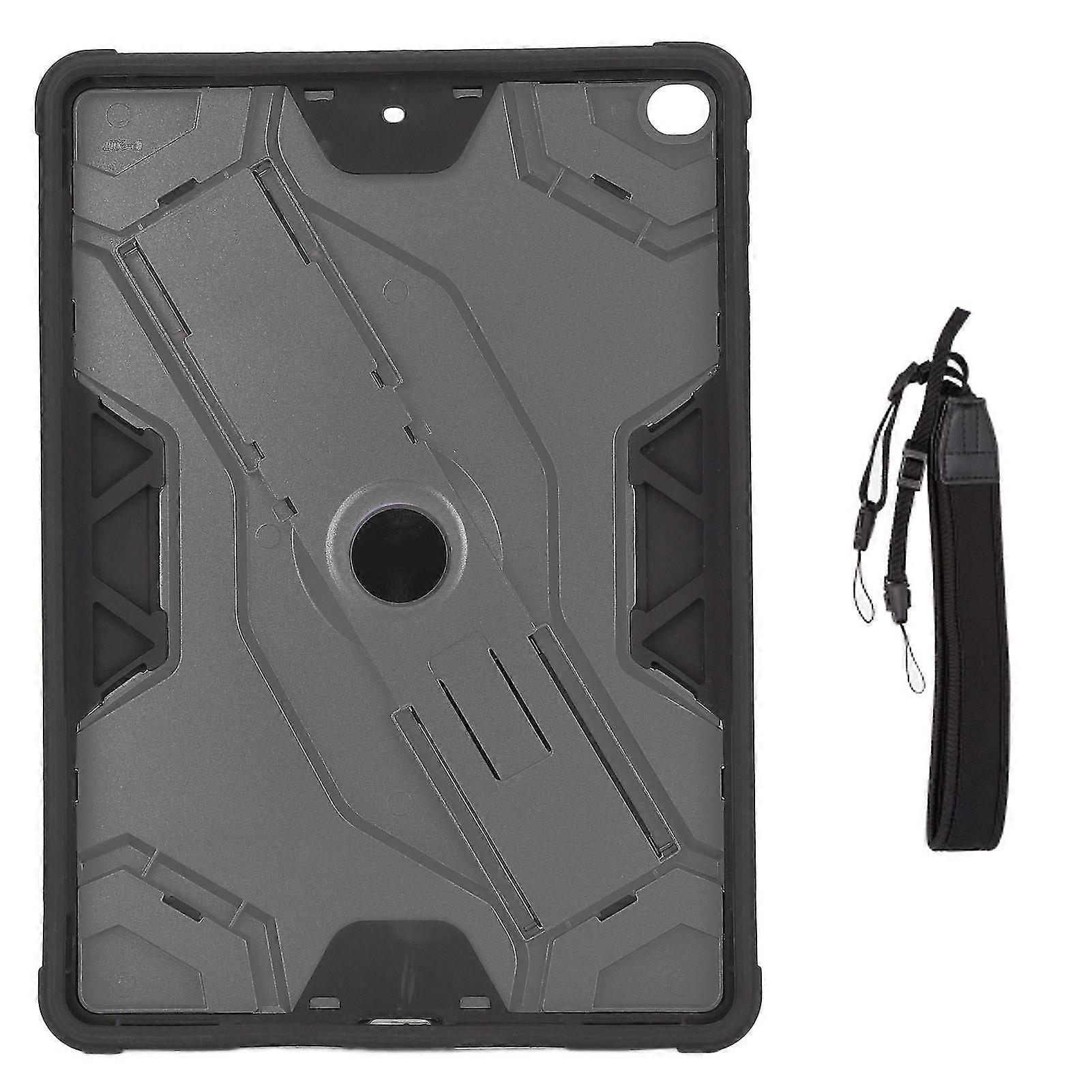 Black Shakeproof TPU Protective Tablet Case for IOS Tablet 9.7in (20182017) with Adjustable Shoulder Strap