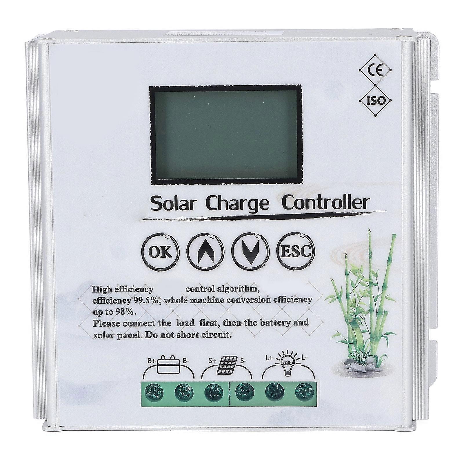 12V 24V Wind Solar Hybrid Charge Controller with LCD Display MPPT Boost Charge Wind Solar Controller 40A
