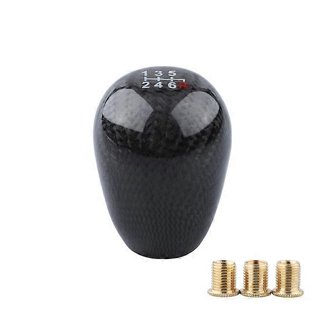 Car Interior Universal no-mark /5/6 speed racing Carbon fiber shift lever Handball shift lever knob Manual transmission shift lever knob