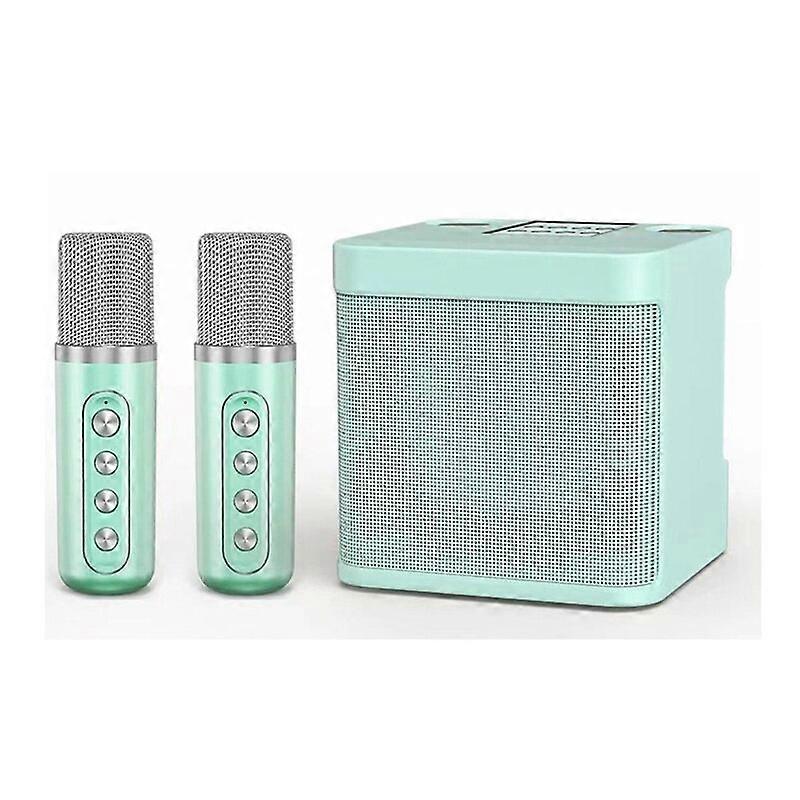 KD203 Karaoke Machine With Dual Microphones Change Voice Functions  Speaker Studio Subwoofer AUX TF Card U Disk Player Audio Components