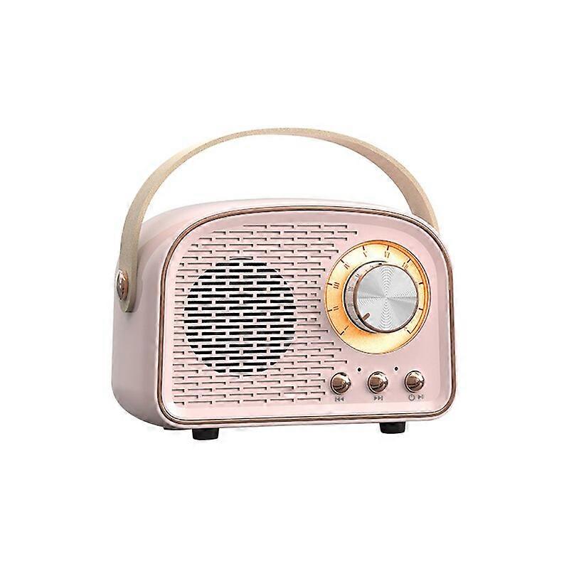 Retro Bluetooth-compatible Speaker, Cute Mini Speaker with FM Radio, Wireless Speaker with TWS Music Player  Stereo TF USB Audio Components
