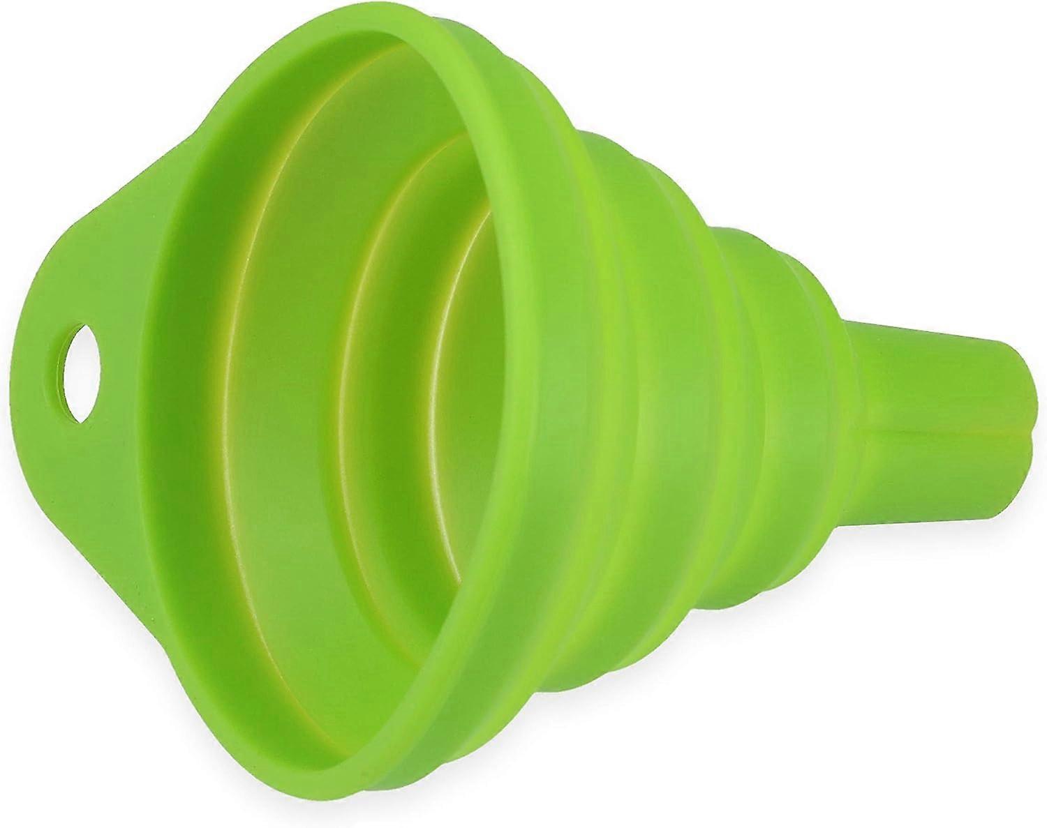 Collapsible Silicone Funnel (approx. 6.3 x 7 cm) - Green