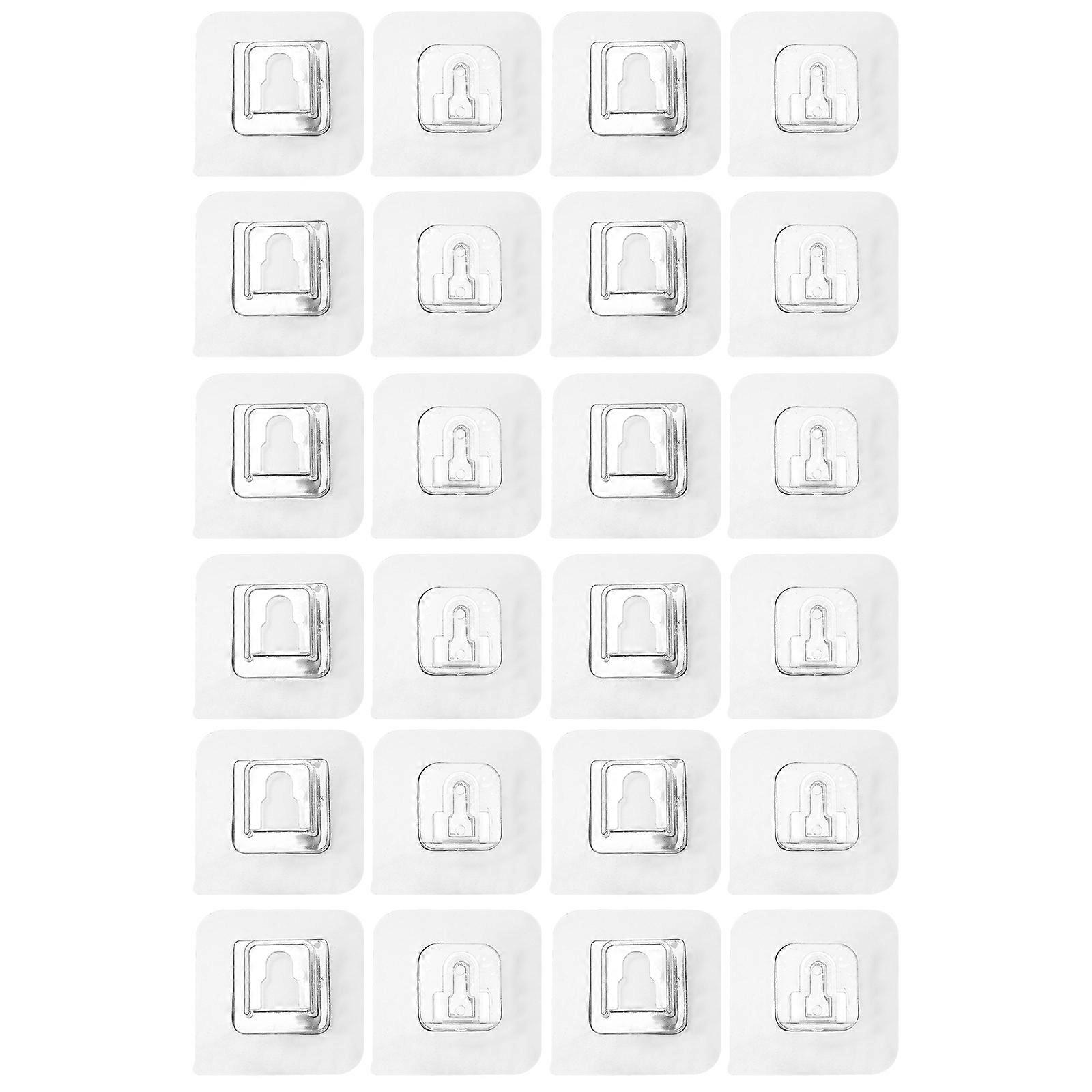 12 Sets Multi Purpose Hanger Robe Hook Wall Mount Organizer Towel Rack Adhesive Wall Hooks