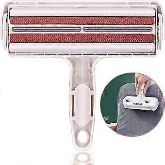Pet Hair Remover Brush, Dog Cat Hair Remover Brush, Reusable Magic Hair Remover Brush(clothes/sofa/car/bed/carpet),red