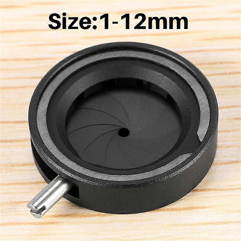 Manual Adjustable Mechanical Iris Diaphragm Iris Diaphragm for Digital Camera Microscope Iris Lens