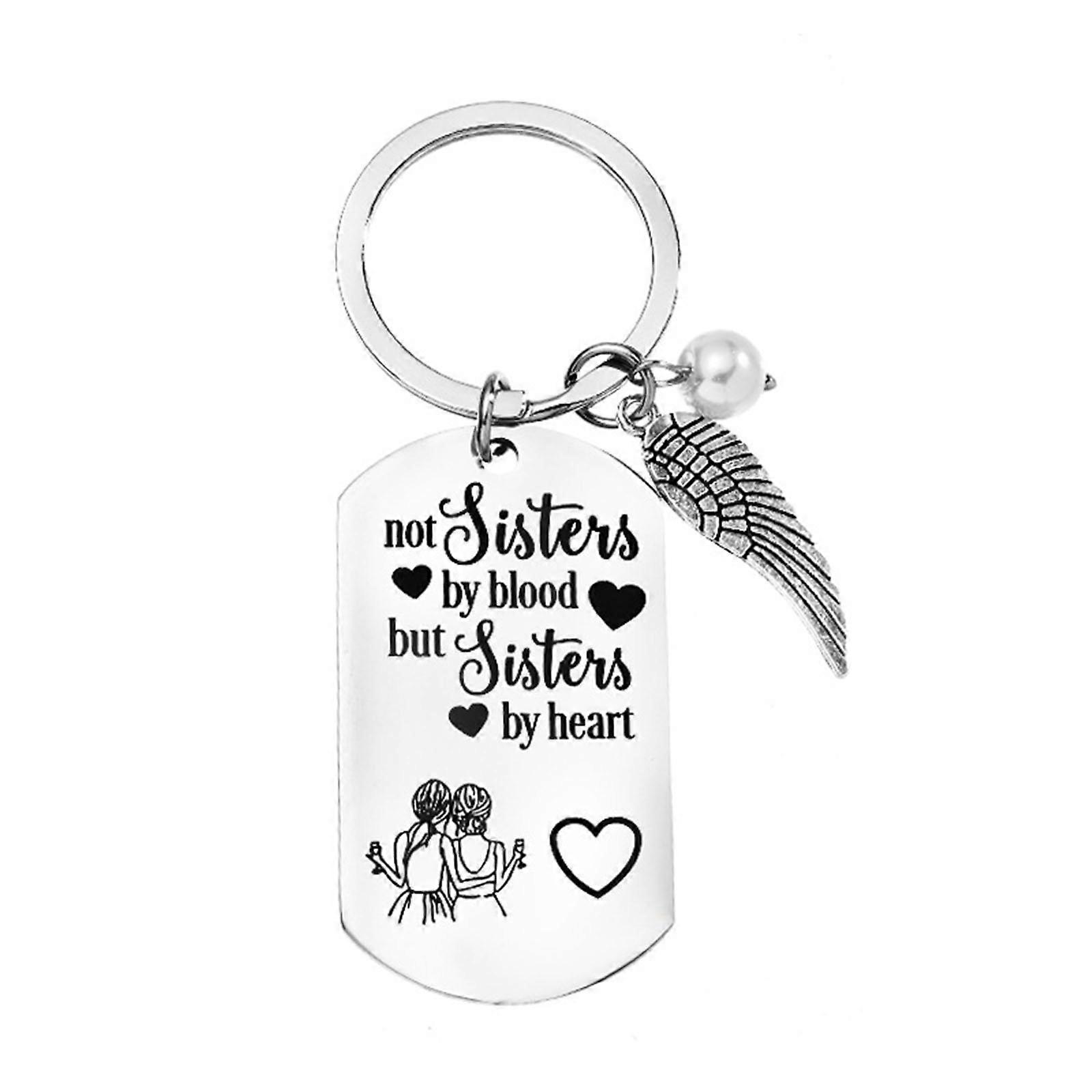 Portachiavi Amicizia A Distanza - Regalo Per Migliore Amica - True Friends Are Never Apart