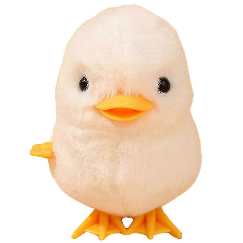 Plush Chicken Clockwork Jumping Toy Wind Up Jumping Toy Simulation Chicken Toy