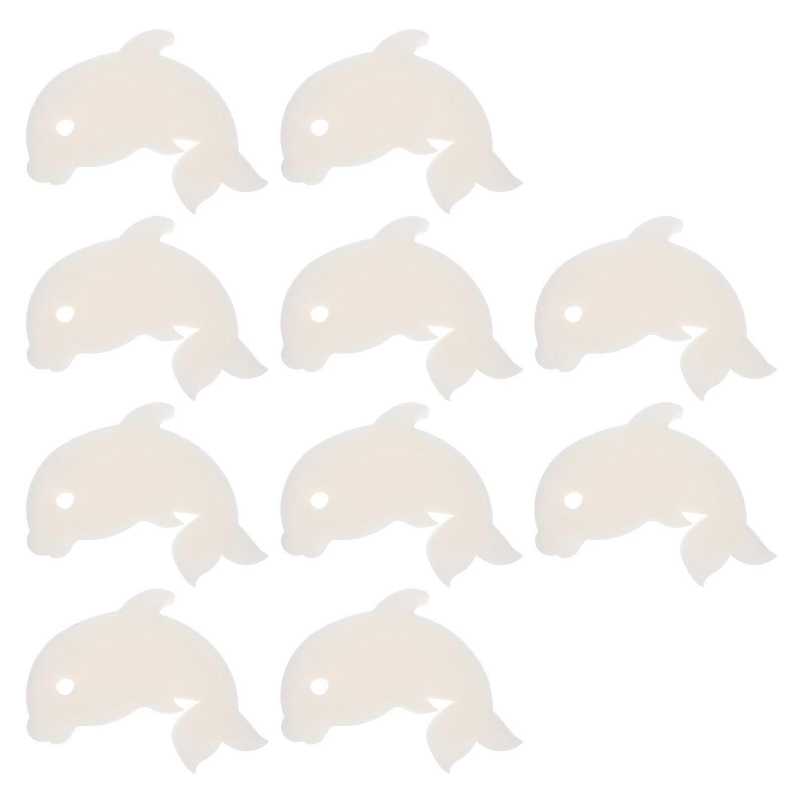 10pcs Unique Dolphin Designed Sponge Filtering Sponges Oil-absorbing Scum Sponge