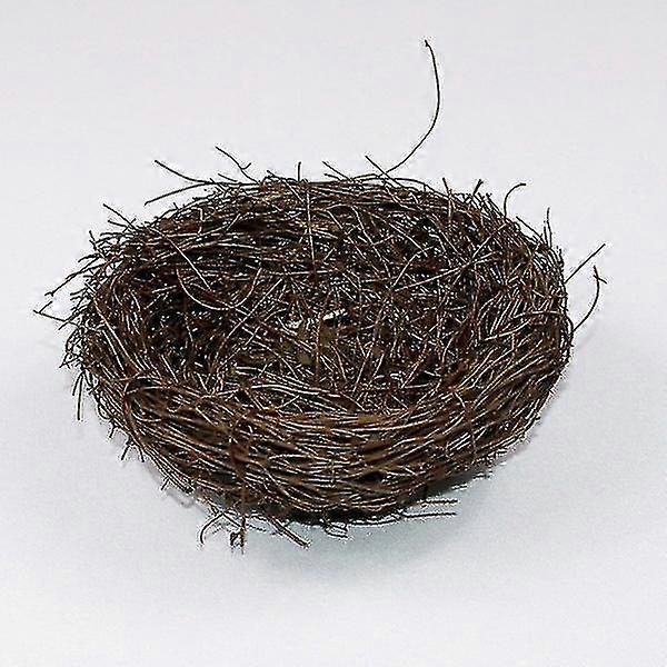 Mini bird nest with cute chicks and Easter decorations Handmade