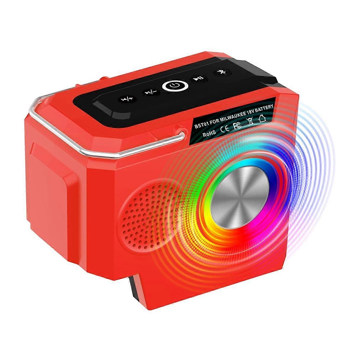 Wireless Bluetooth Speaker for Batteries with USB Type-C Port Loudspeaker Amplifier for Camping