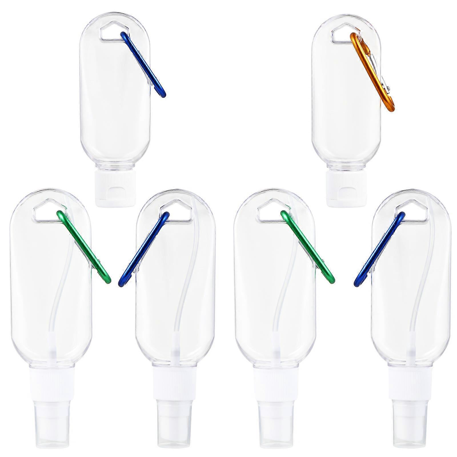 6pcs Spray Bottles and Bottles Hand Sanitizer Keychain Bottles