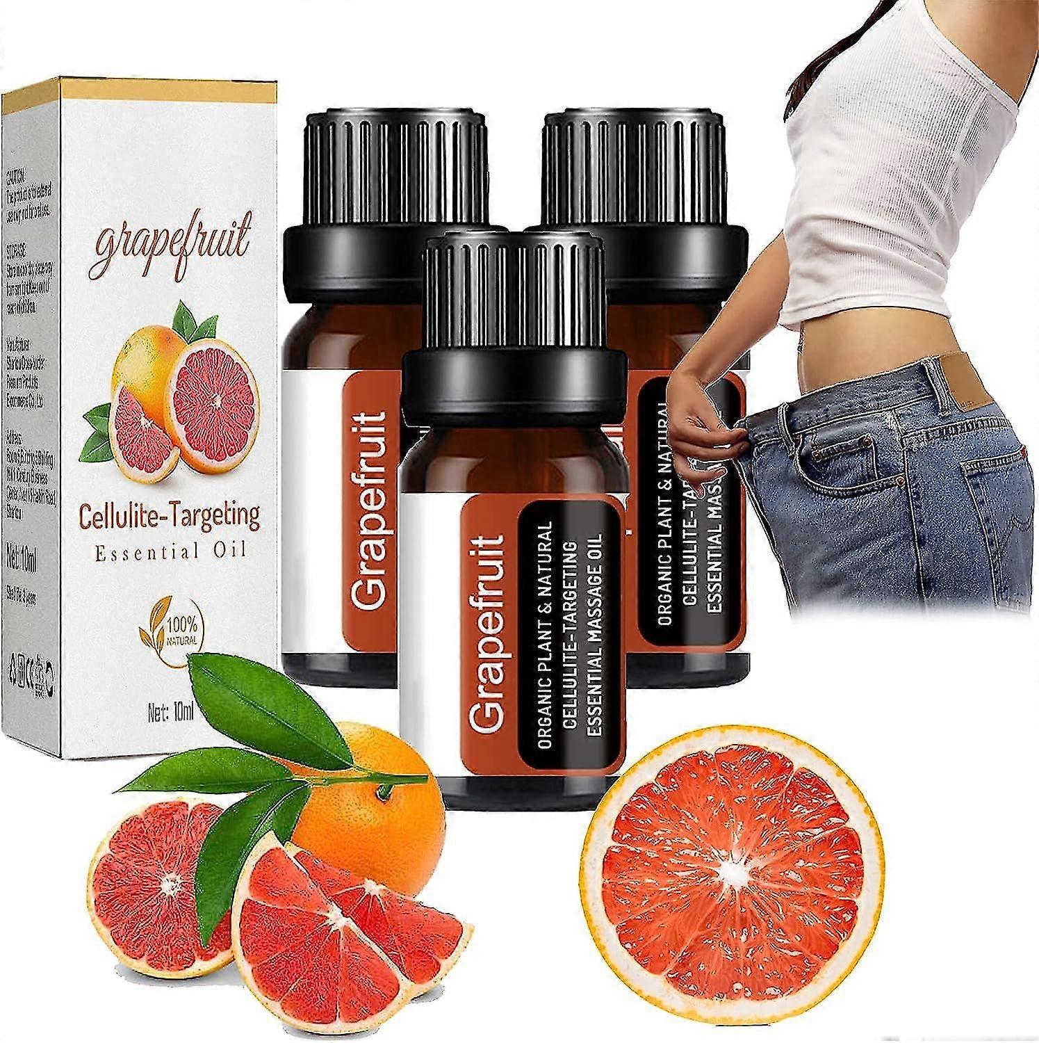 Grapefruit Anti Cellulite Oil, Grapefruit Anti-Cellulite Essential Oil, Anti Cellulite Massage Oil, Grapefruit Cellulite-Targeting Essential Oil For 10Ml