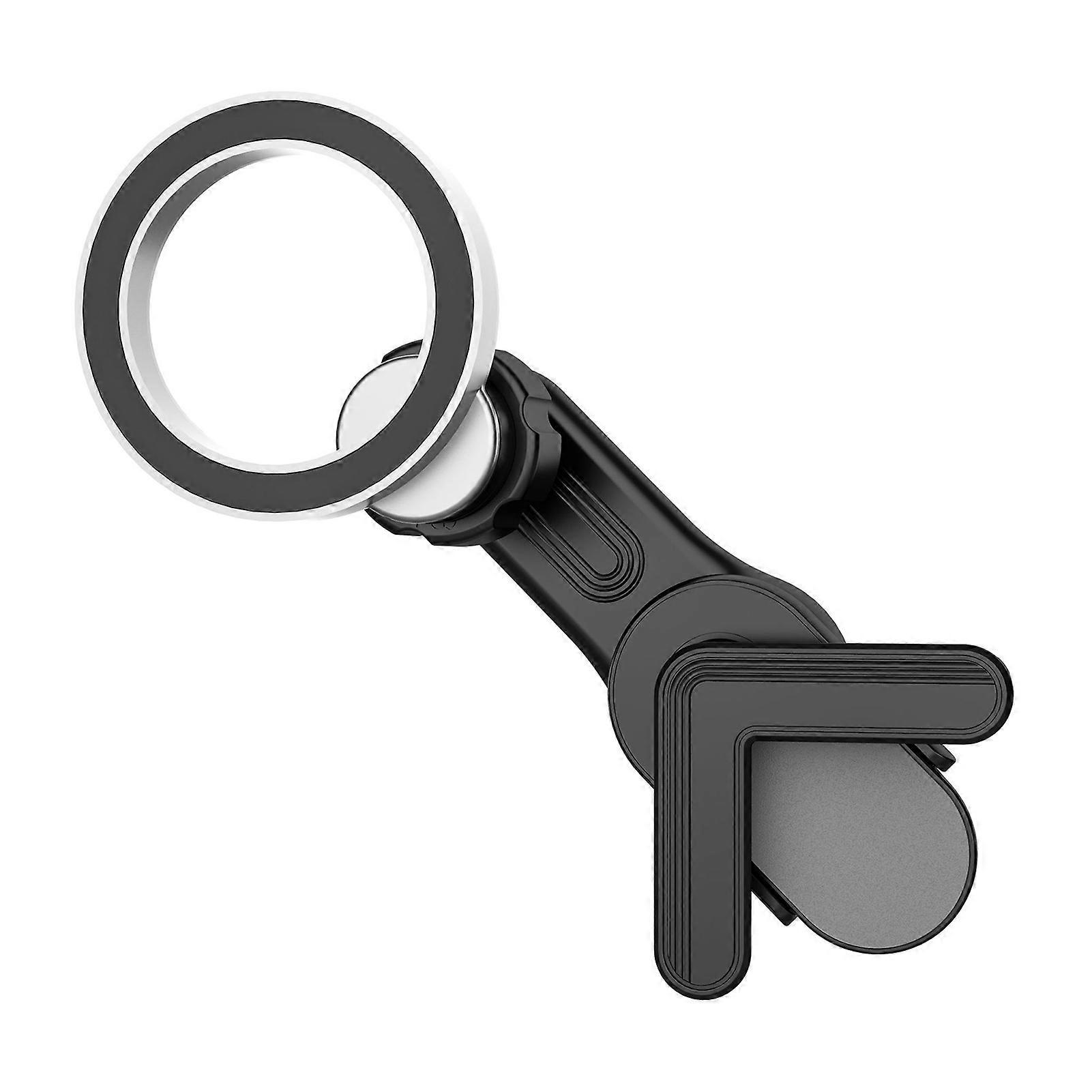 Magnetic Cell Phone Holder 360-Degree Rotating Simple Installation Universal Secure Grip Hands-Free Car Truck Clip-On Dashboard Cellphone Mount