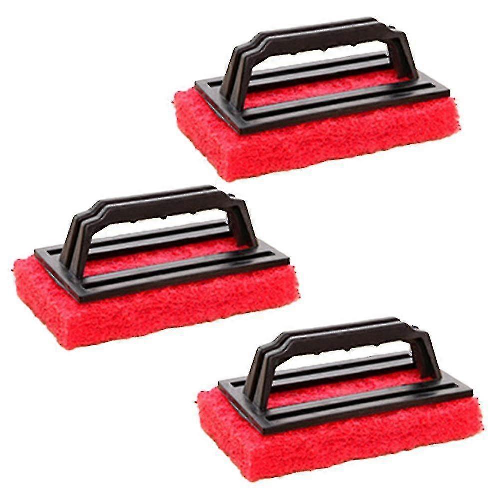 Grill Cleaning Kit, Heavy Duty Griddle Scrubber Scouring Pad & Handle, Griddle Cleaning Brush For Charcoal