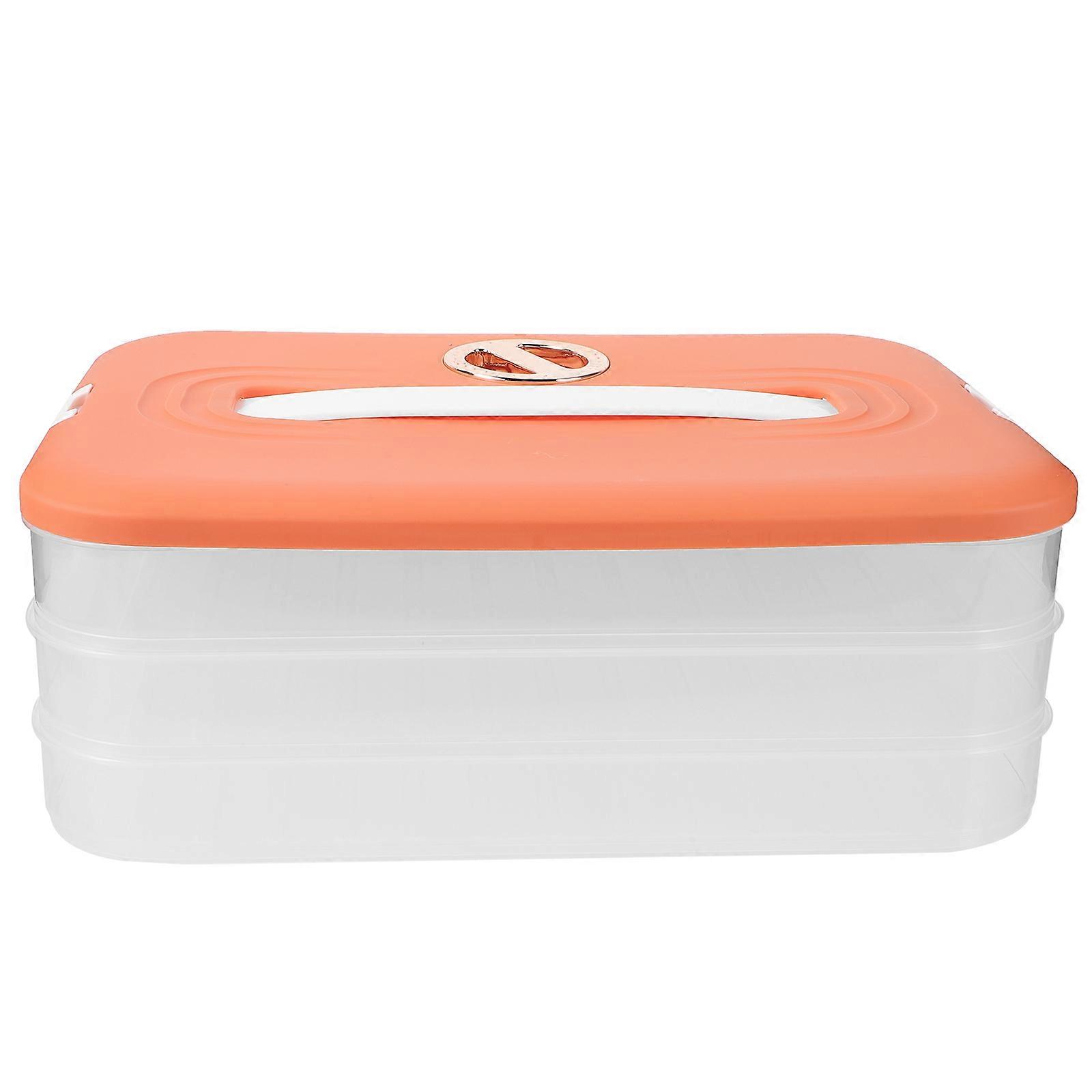 Veggie Containers Refrigerator Dumpling Freezer Box Fridge Fresh Container Food Keep Fresh Tray Food Preservation Tray
