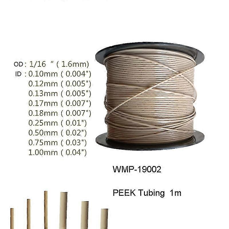 1/16 Inch Lc Liquid Chromatogram Peek Tubing Hplc Capillary Line 1/16 Connecting Pipe Polyether Ether Ketone Connector Tube