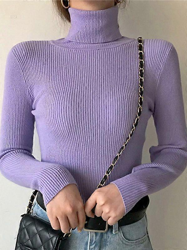 Heliar Women Fall Turtleneck Sweater Knitted Soft Pullovers Cashmere Jumpers Basic Soft Sweaters For Women 2023 Autumn Winter