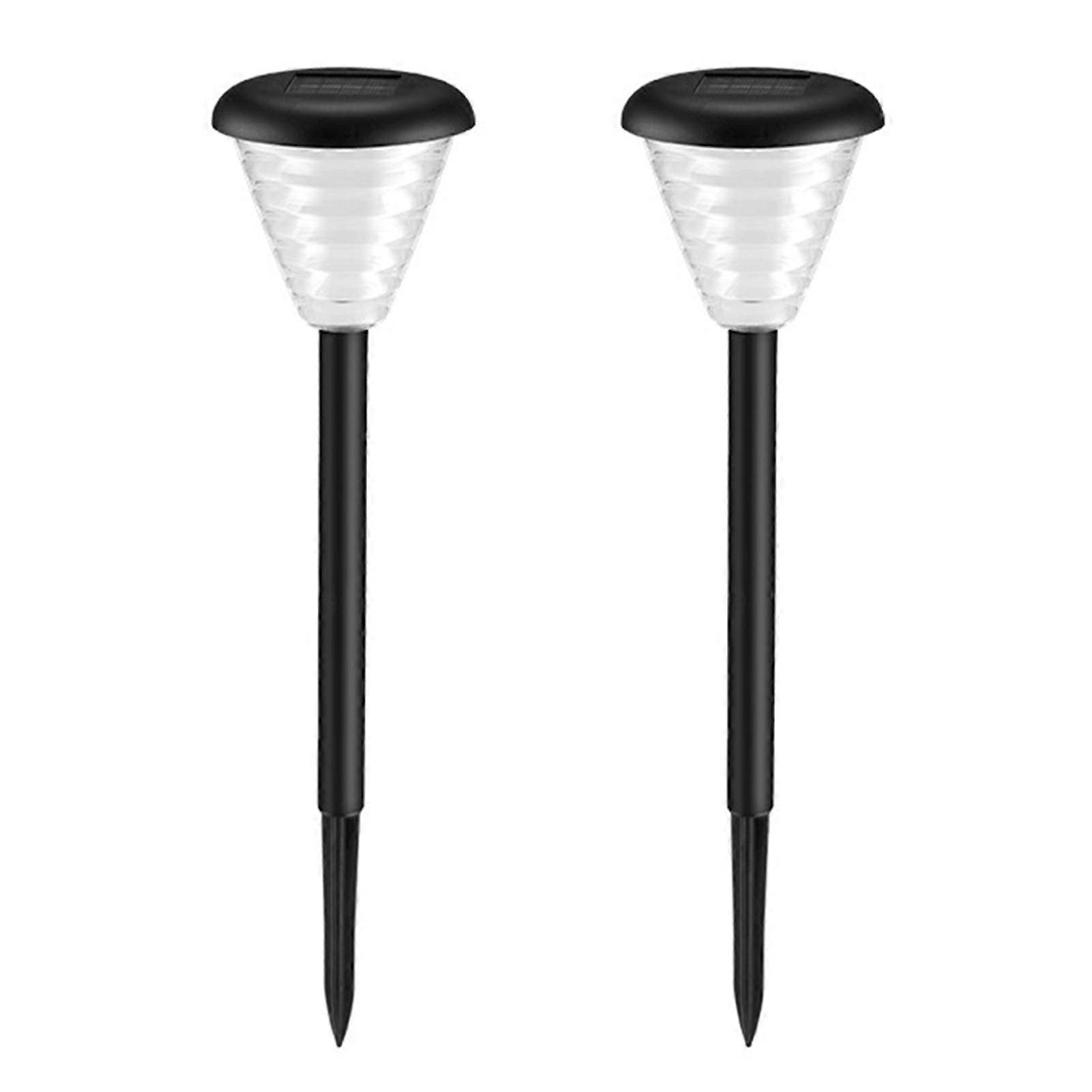 2Pcs Landscape Lights Multiple Lighting Modes Automatic Off Waterproof Easy to Install Enhance Atmosphere Solar Powered Color Changing Outdoor Lamp Ga