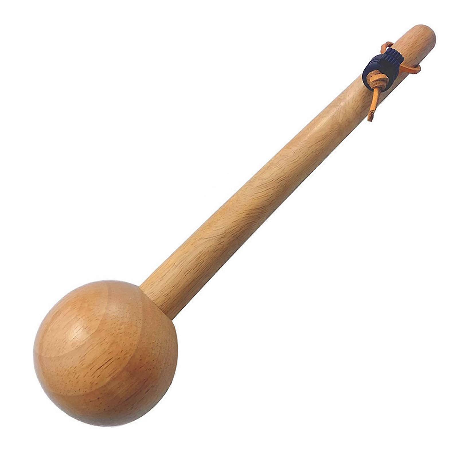 QingHai 1 Set Round Stick Comfortable Grip Drop-resistant Non-cracking Exercise Wood Softball Baseball Glove Mallet Ball Games