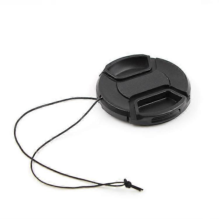 Lens Cap Cover With Keeper (2pcs, Black)