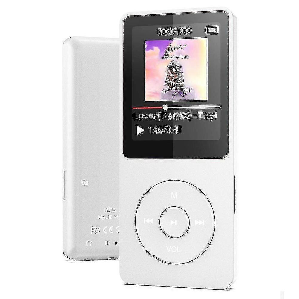 Card Mp4 Player Mini Mp3 Student Walkman 8g Machine Storage#white