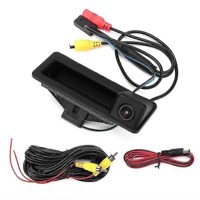 Car Trunk Handle Rear View Reversing Camera for BMW 3 Series E90 E91 E92 E93, IP66 Waterproof and 170 Degree Viewing Angle, DC12V Boris