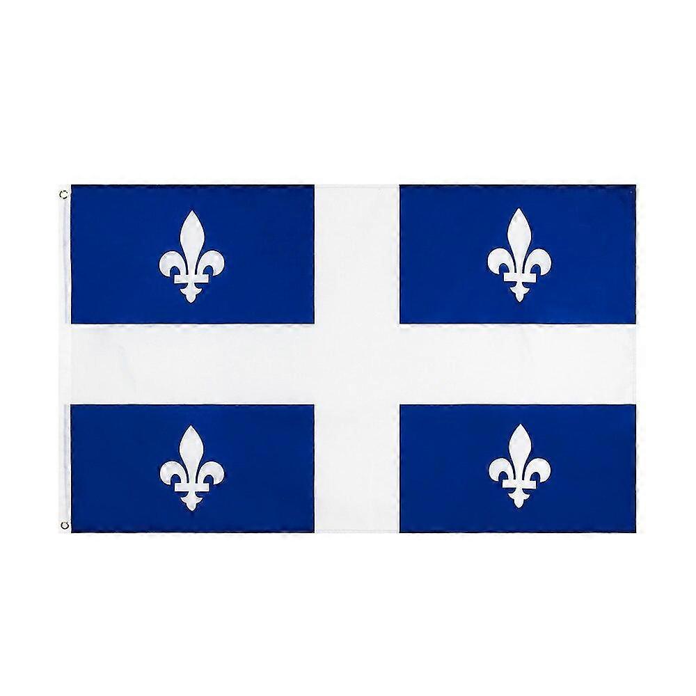 90x150cm Fleurs De Lis Quebec Flag