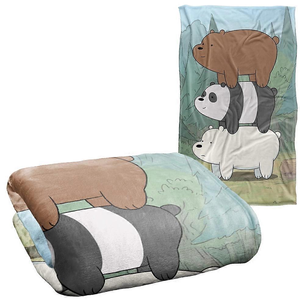 We Bare Bears Bear Stack Silky Touch Super Soft Throw Blanket MTWLF888