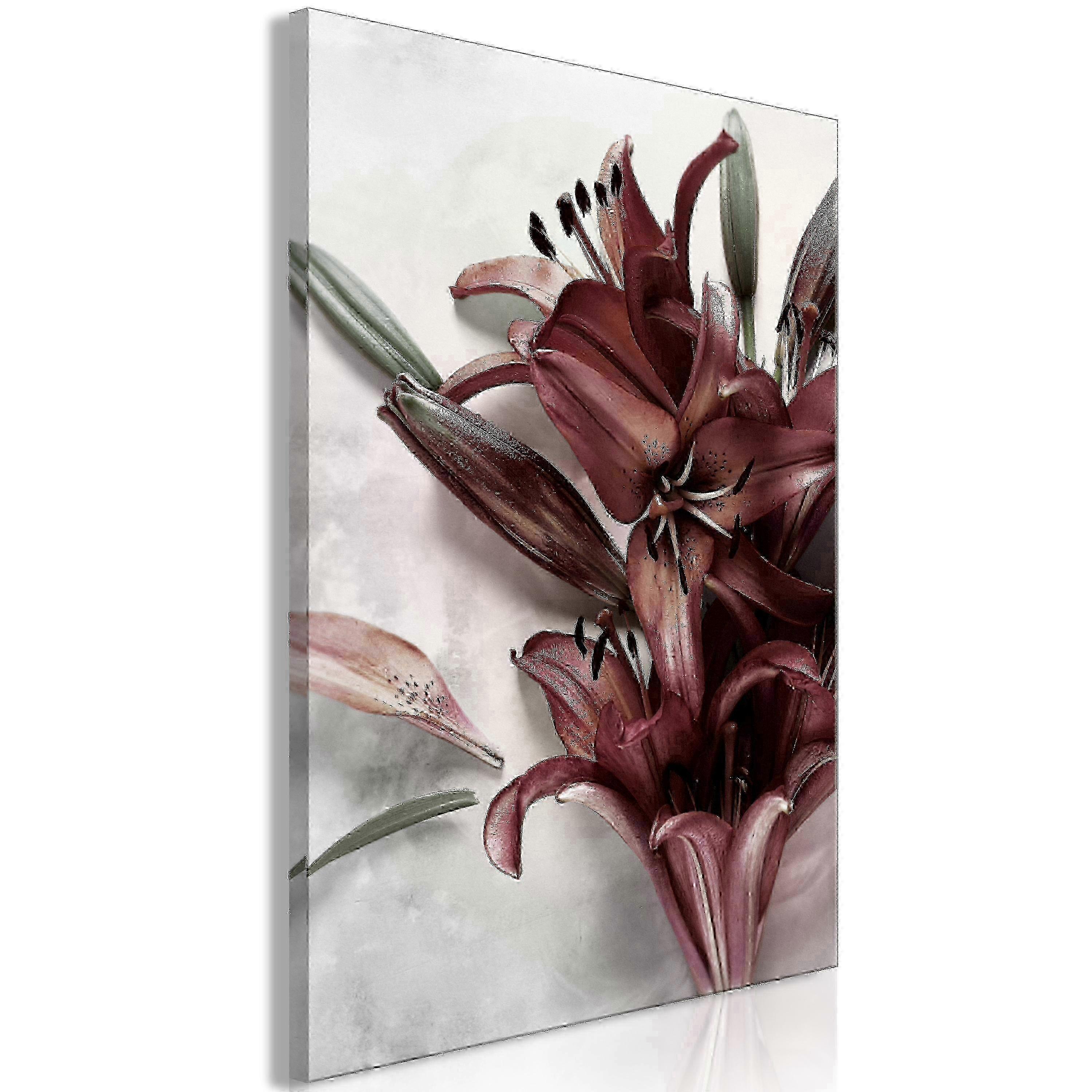 Leinwandbild - Florale Form (1 Teil) Hochformat