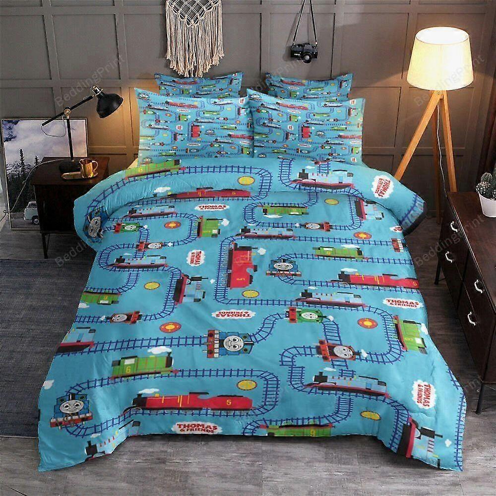 v247 Bed Sheets Train On The Railway Pattern  Duvet Cover Set  Bedclothes Bed Sheets IU247