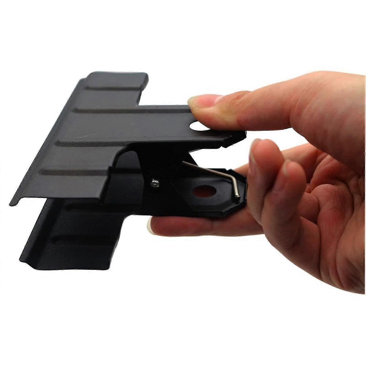10pcs Black Large Bulldog Clips, Metal Binder Paper Clips File Clamps For Office And Home, 77mm/3inc