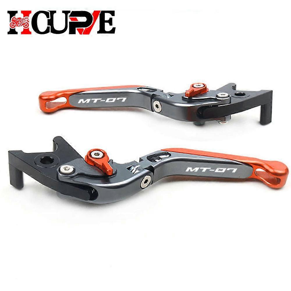 Motorcycle CNC Folding Extendable Brake Clutch Lever For YAMAHA MT-07 MT07 MT 07 FZ-07 FZ07 2014-2023