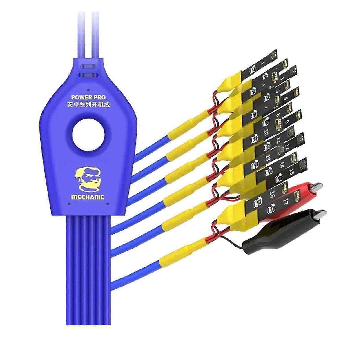 MECHANIC 1-to-18 Android Power Supply Test Line for Smartphone Repair Switch Power Test Cord Tools